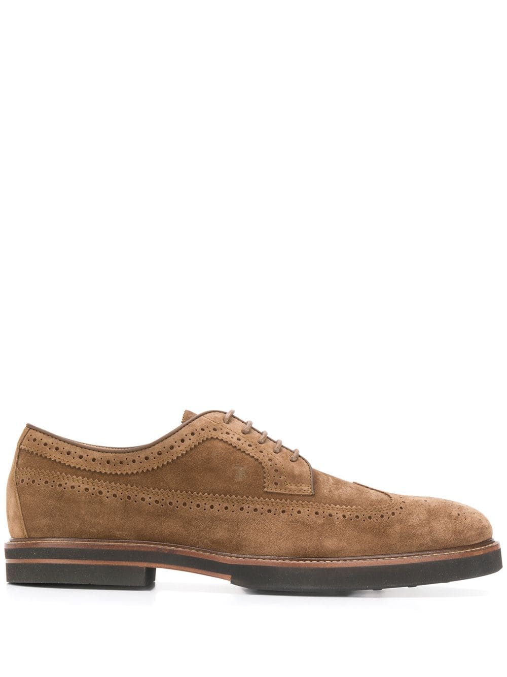 lace-up leather brogues - 1