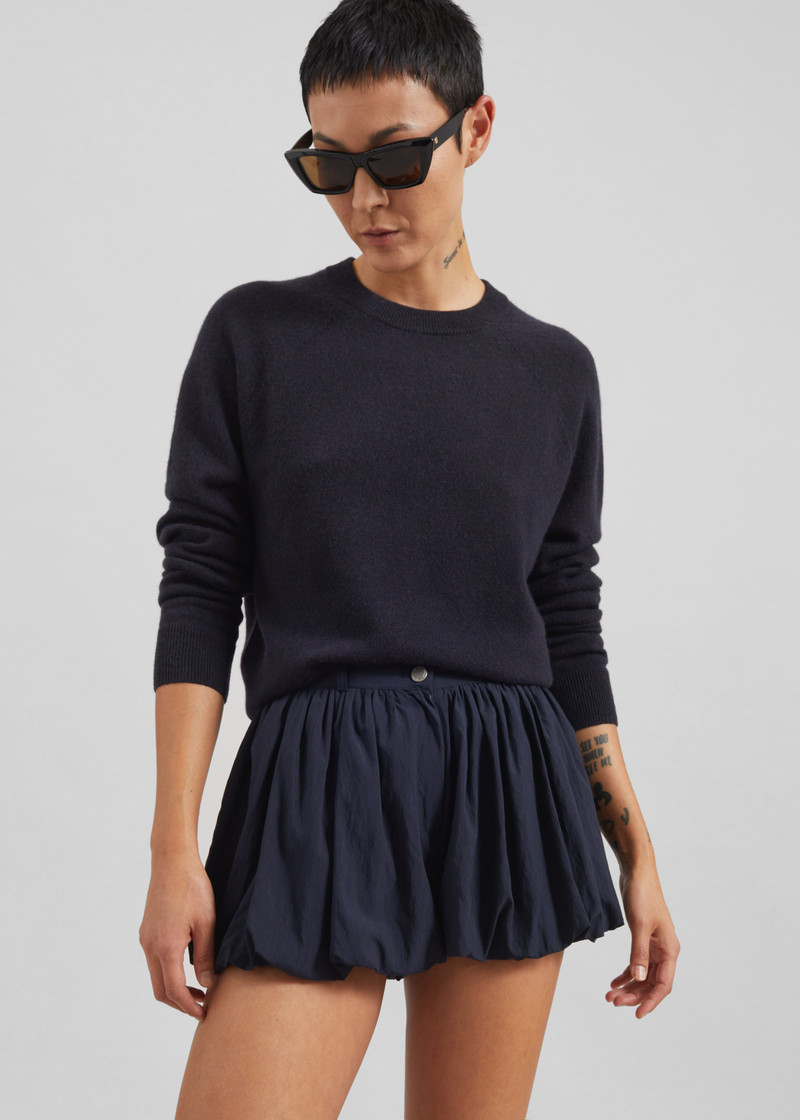 Penola Mini Balloon Shorts - Navy 6