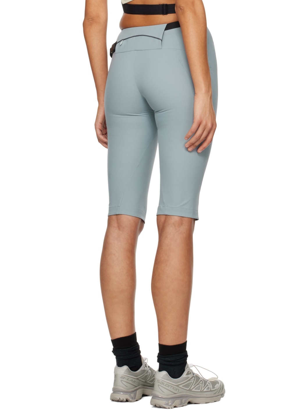 Blue Belted Shorts - 3