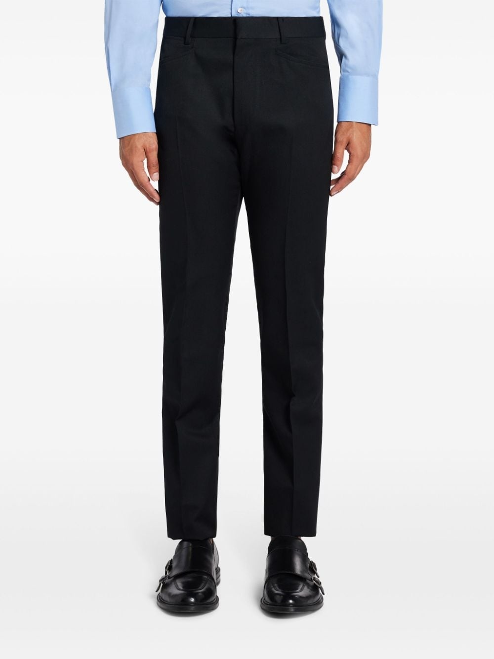 straight-leg tailored trousers - 3