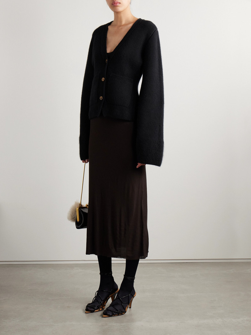 KHAITE Scarlet Cashmere-blend Cardigan outlook