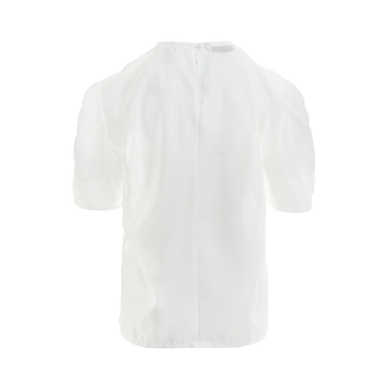 pushBUTTON White Crying Girl Printed Shirt outlook