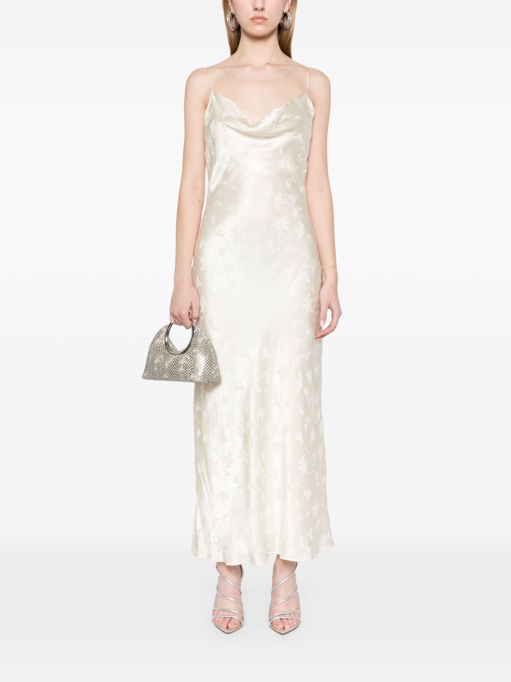 satin midi dress - 2