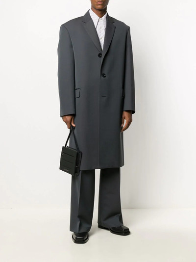 Lemaire long single-breasted coat outlook