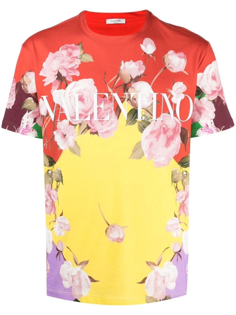 Flying Flowers printed T-shirt - 1