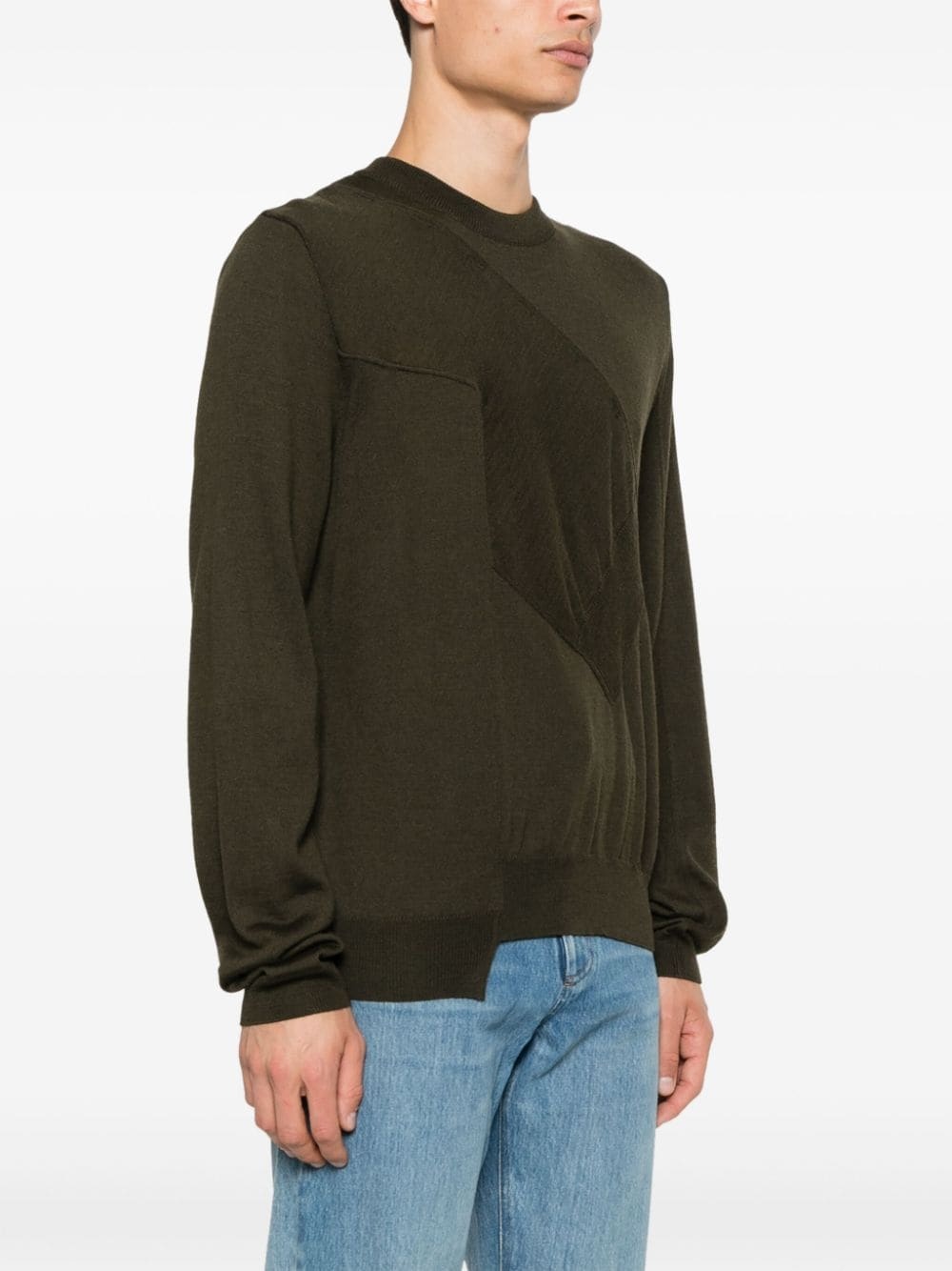 panelled sweater - 3