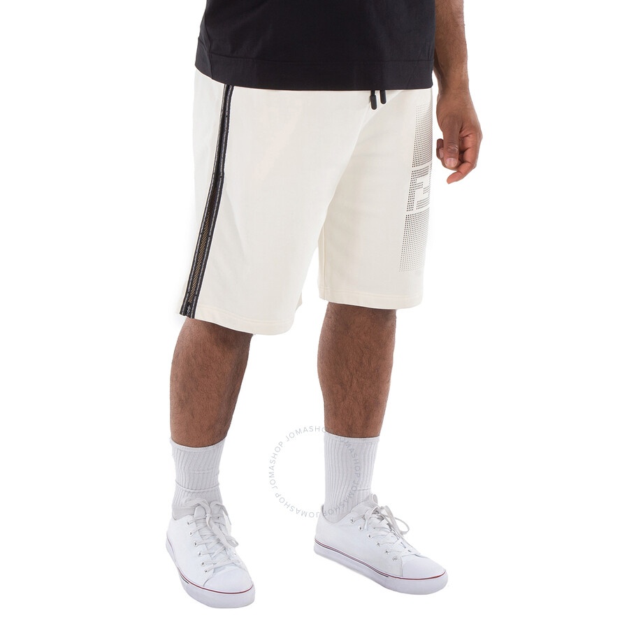 Fendi Drawstring Logo-Print Cotton Shorts - 2