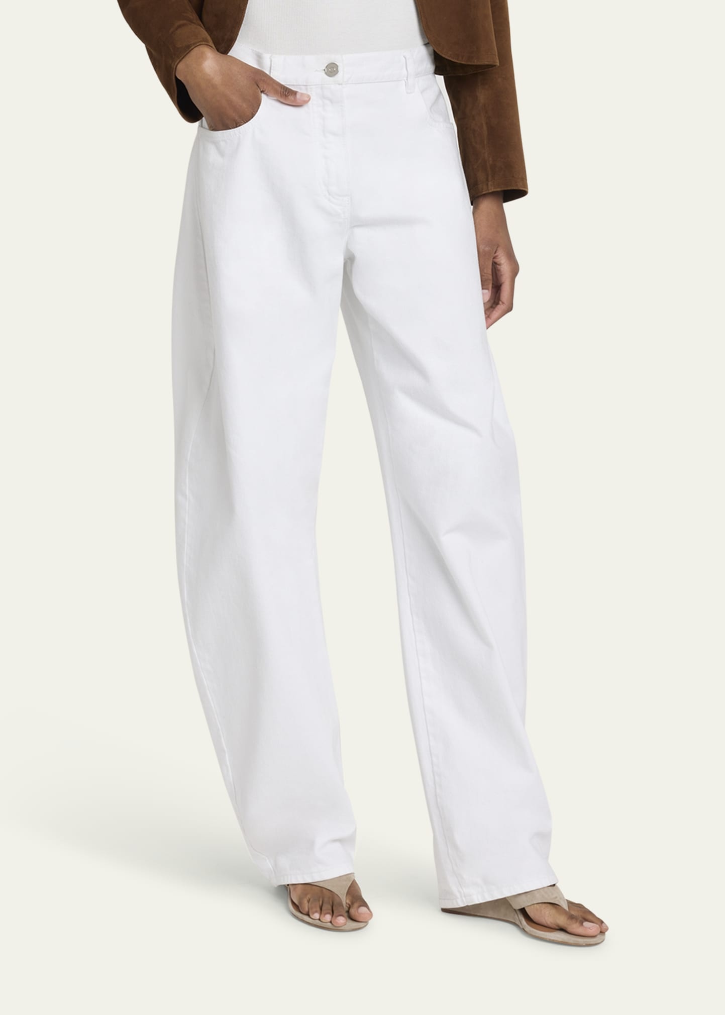 Rounded High-Rise Jeans - 4