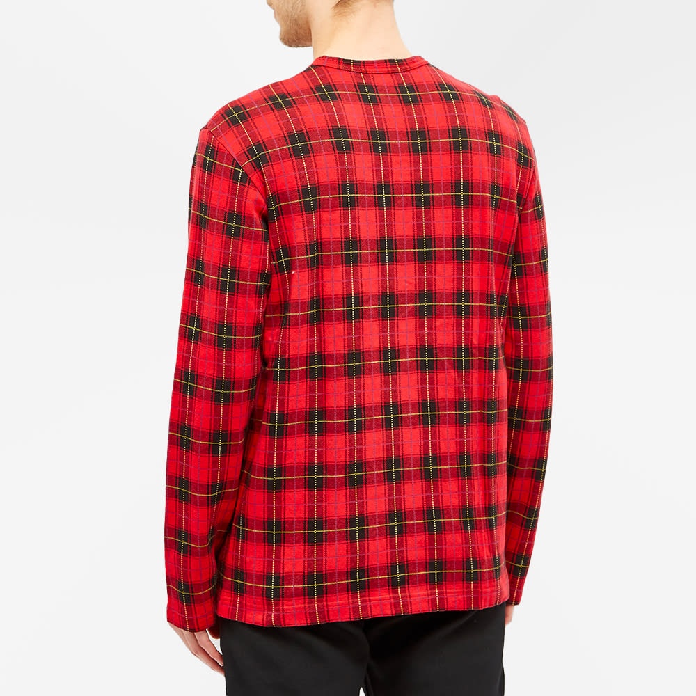 Comme des Garcons Homme Plus Long Sleeve Tartan Tee - 4