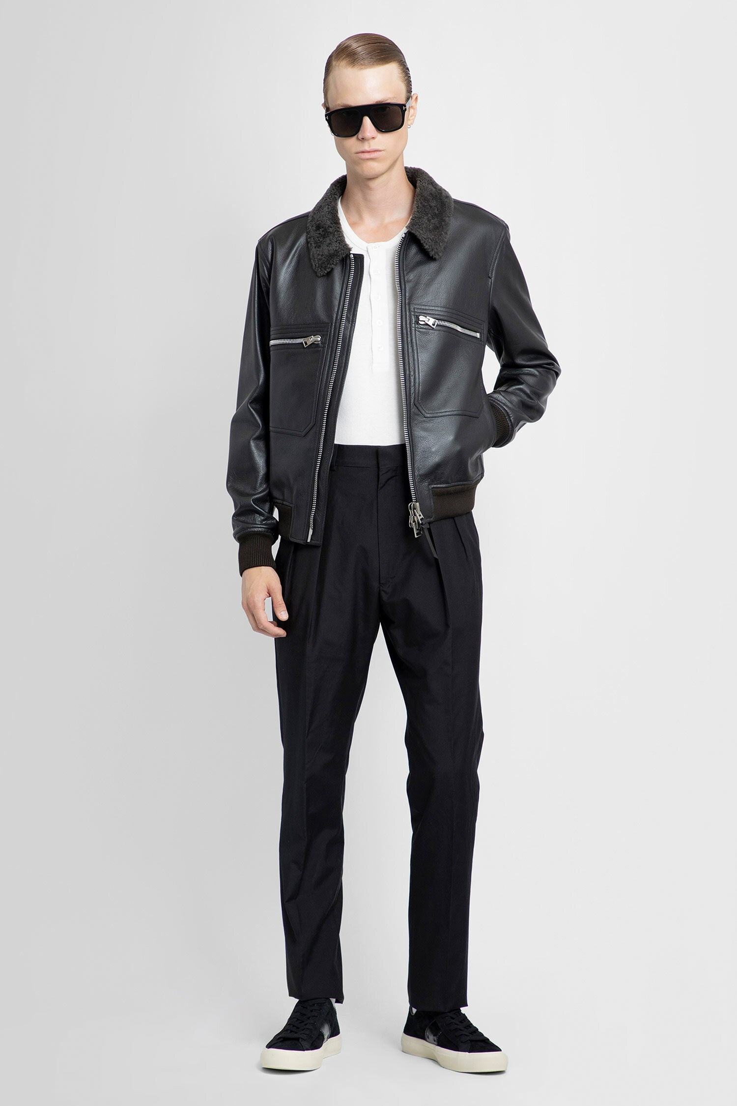 TOM FORD MAN BLACK TROUSERS - 5