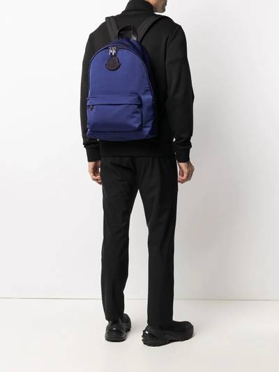 Moncler logo-patch zip-fastening backpack outlook