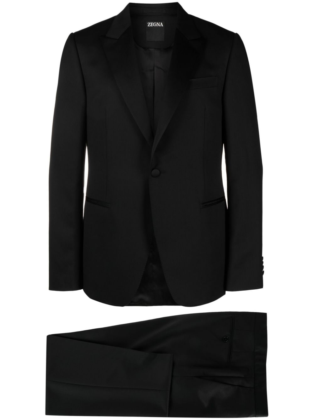single-breasted two-piece suit - 1