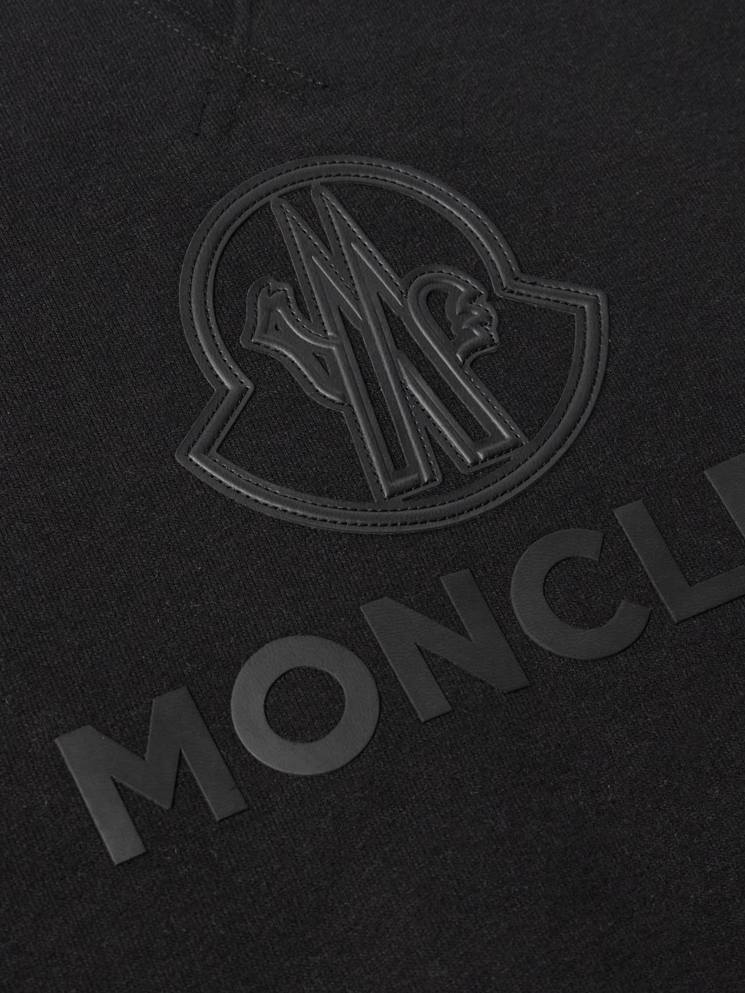 Logo-Appliquéd Cotton and Cashmere-Blend Jersey Sweatshirt Black - 4