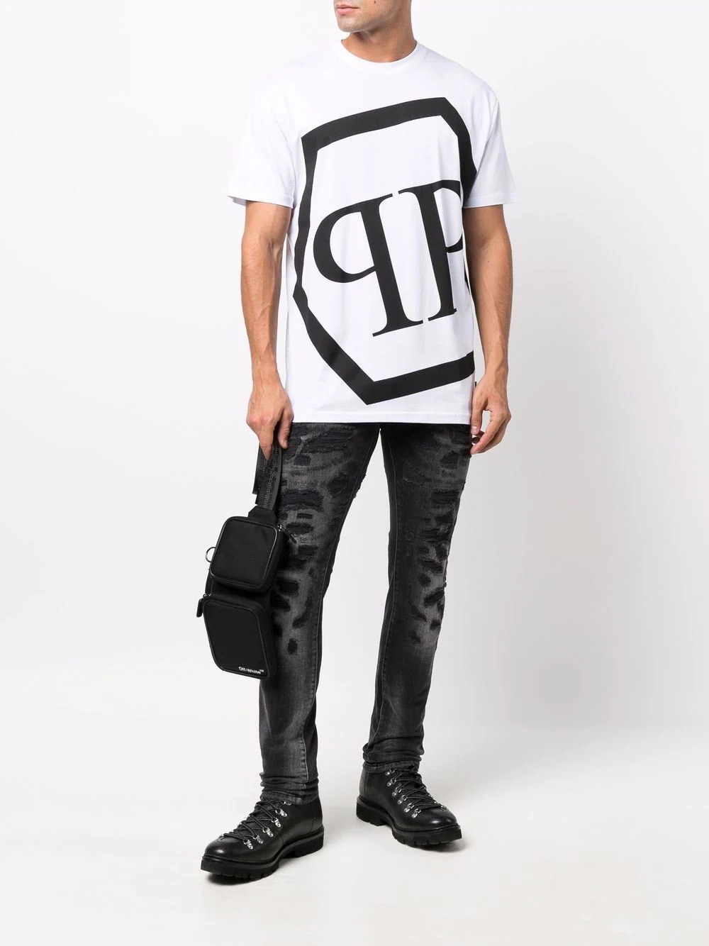 oversized logo print T-shirt - 2