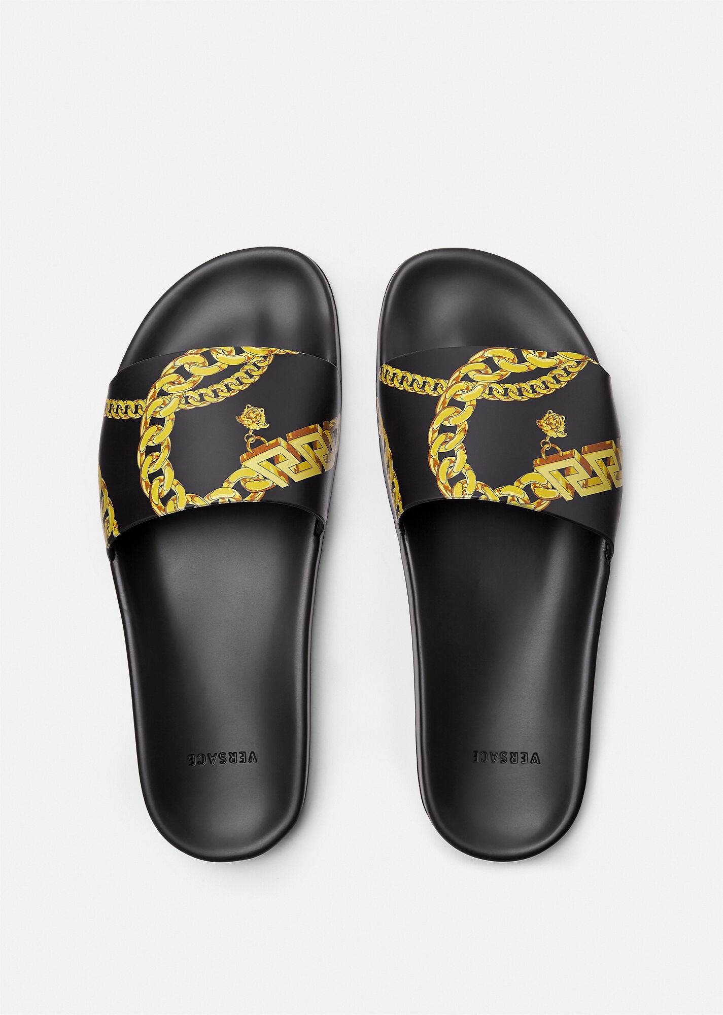 La Greca Chain Print Slides - 3