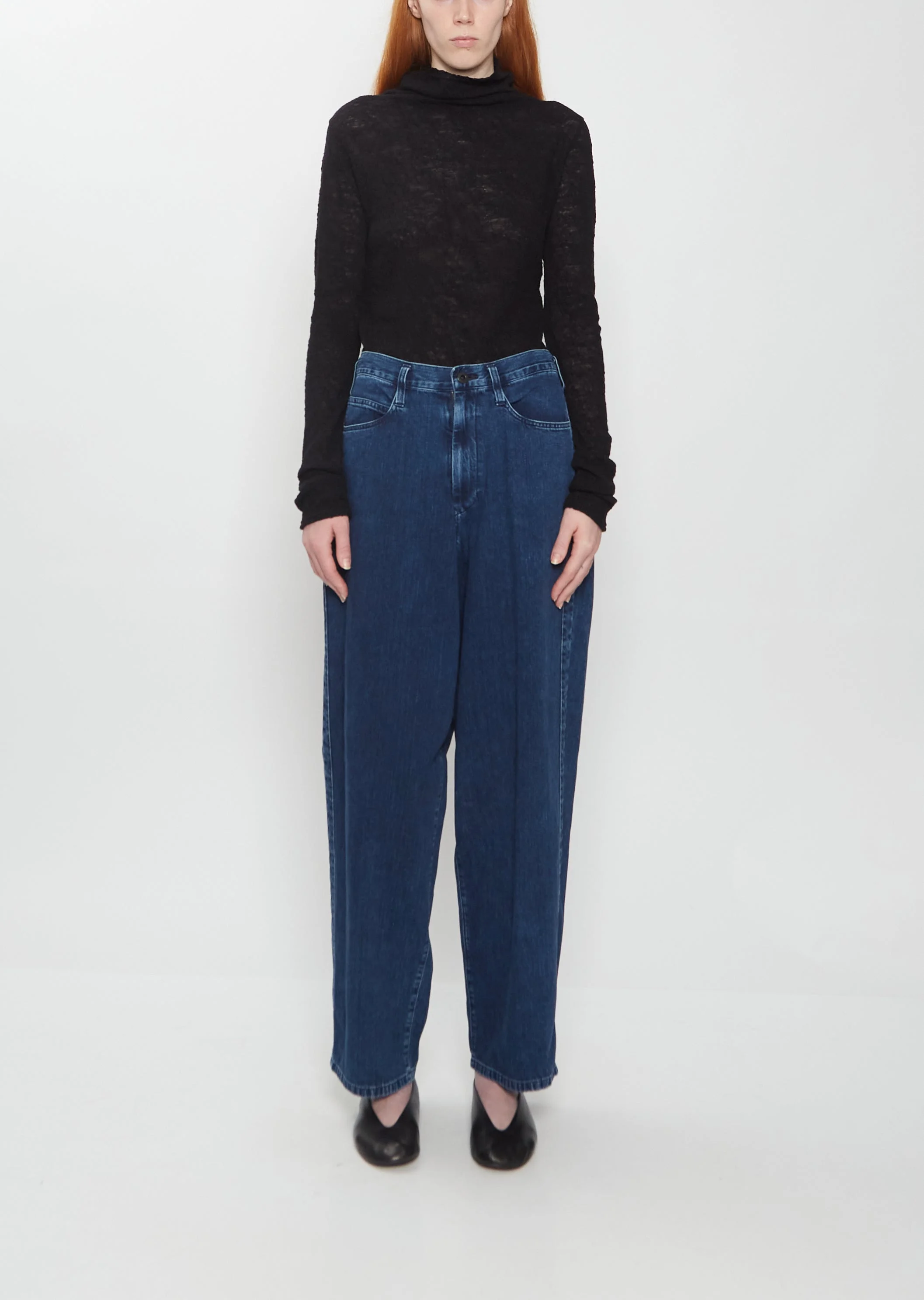 Side Braid Denim Pant - 1