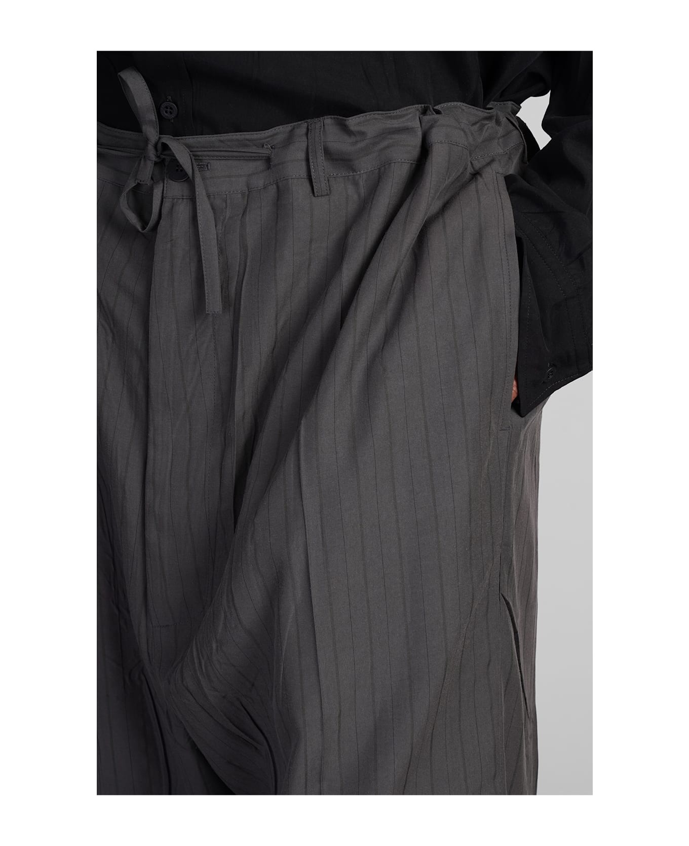Pants In Green Wool And Polyester - 5