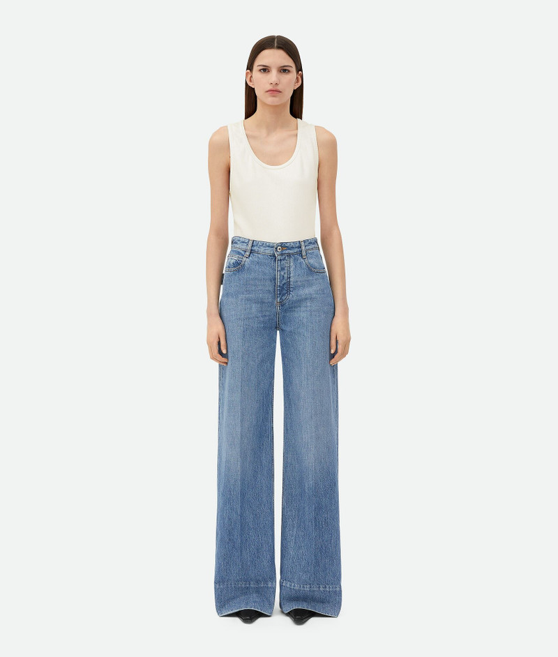 Vintage Indigo Wide Leg Denim - 1