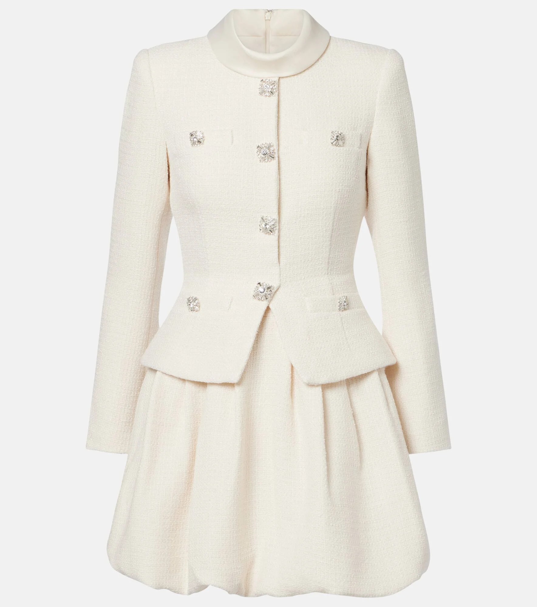 Embellished tweed minidress - 1