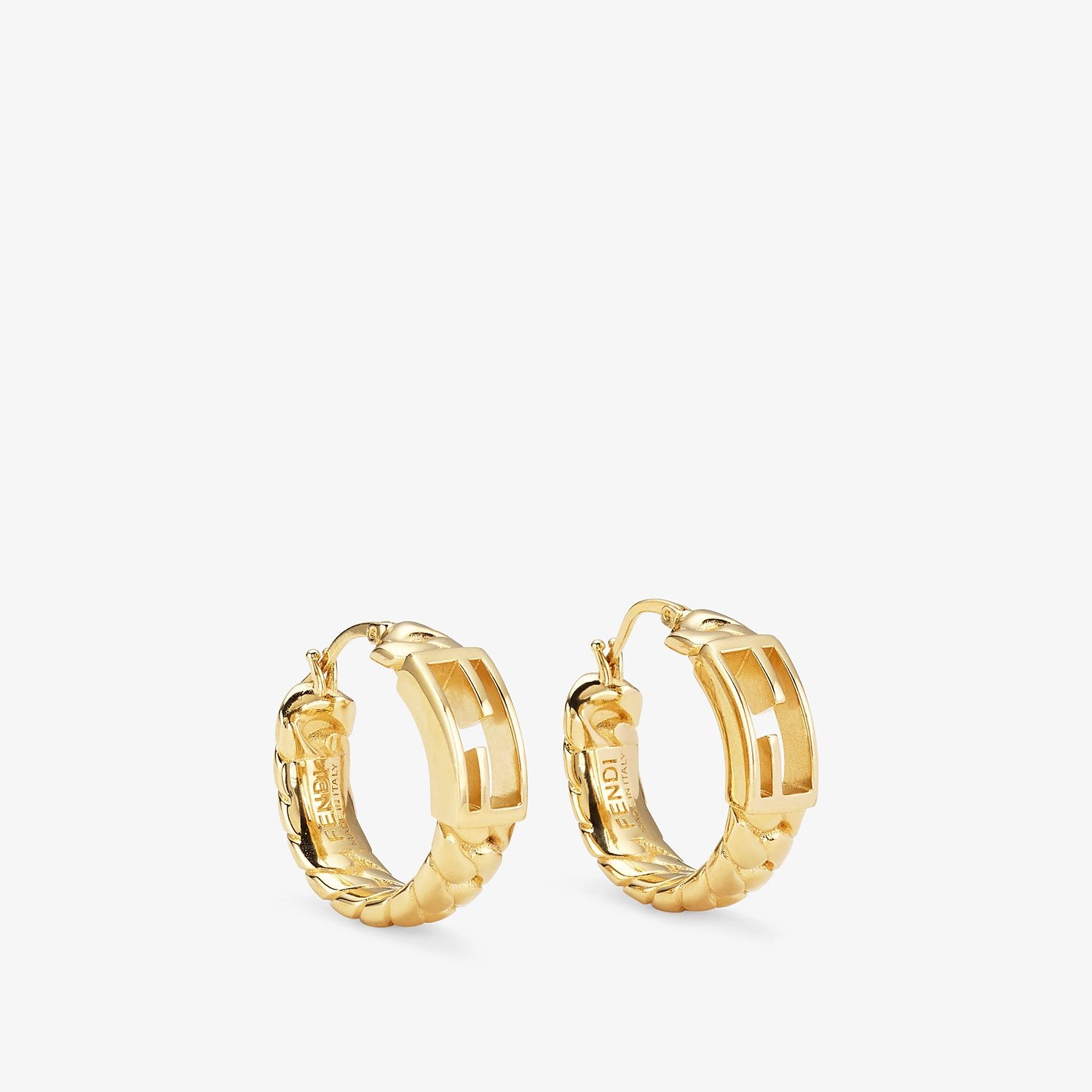 Gold-color earrings - 1