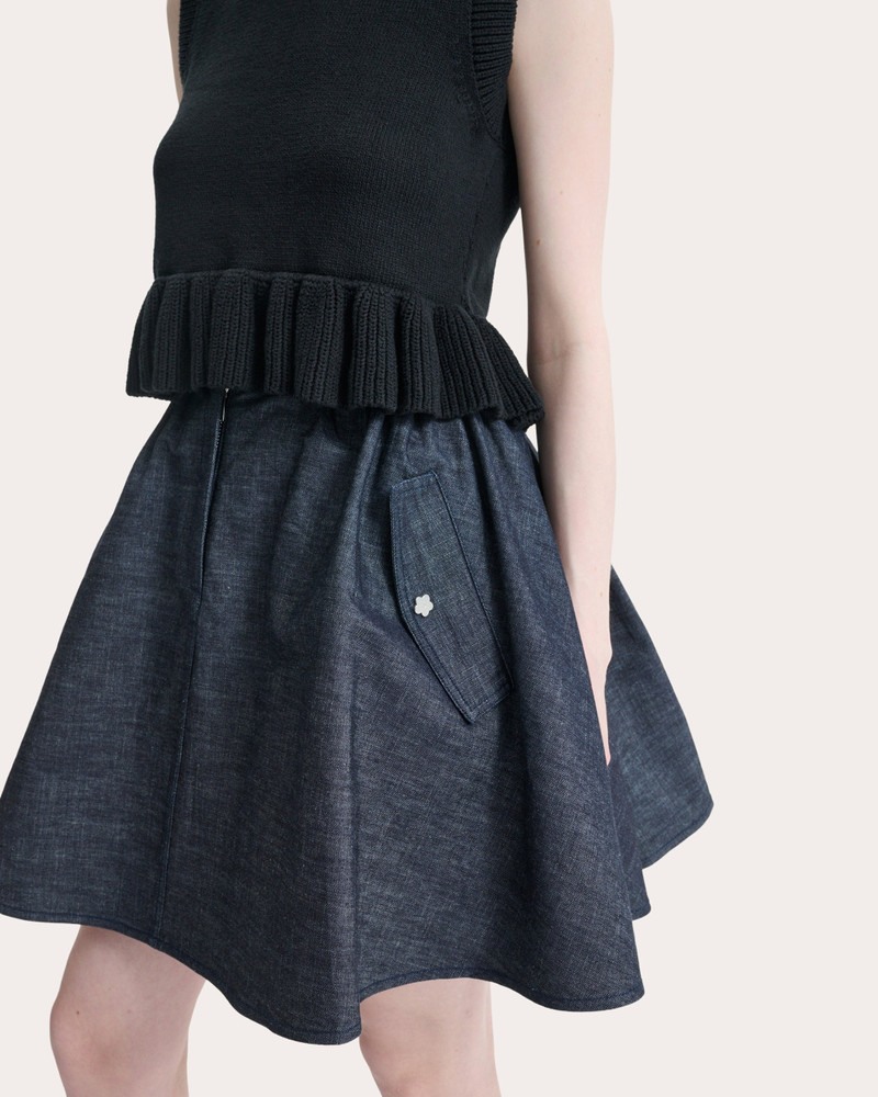 CECILIE BAHNSEN Cici Denim A-Line Skirt outlook