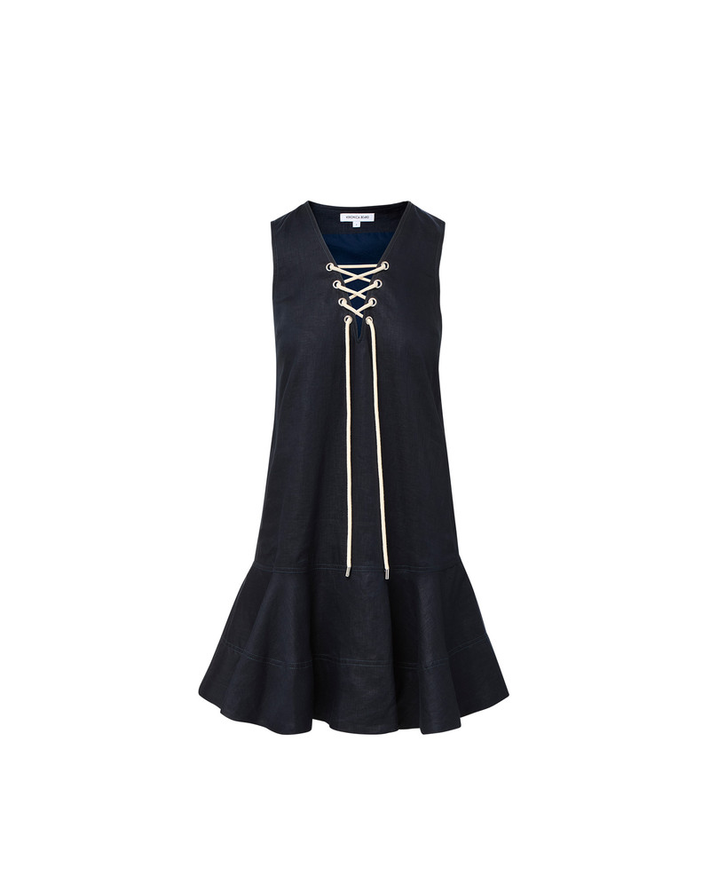 TREENA LINEN MINI DRESS 1