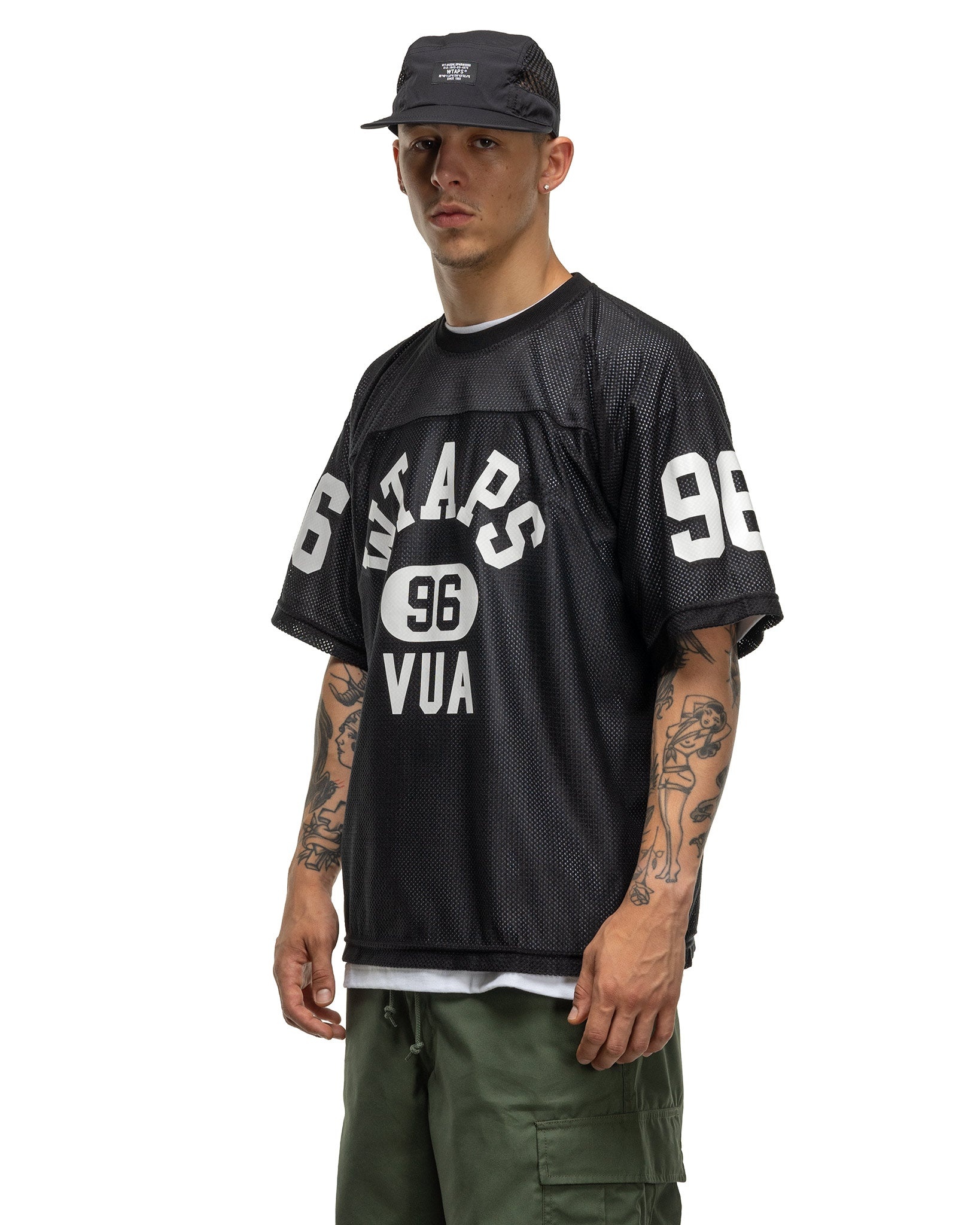 シャツ Wtaps QB / SS / POLY. ERA  BLACK  LARGE Wtaps QB / SS / Poly. Era Black ダブルタップス メンズ