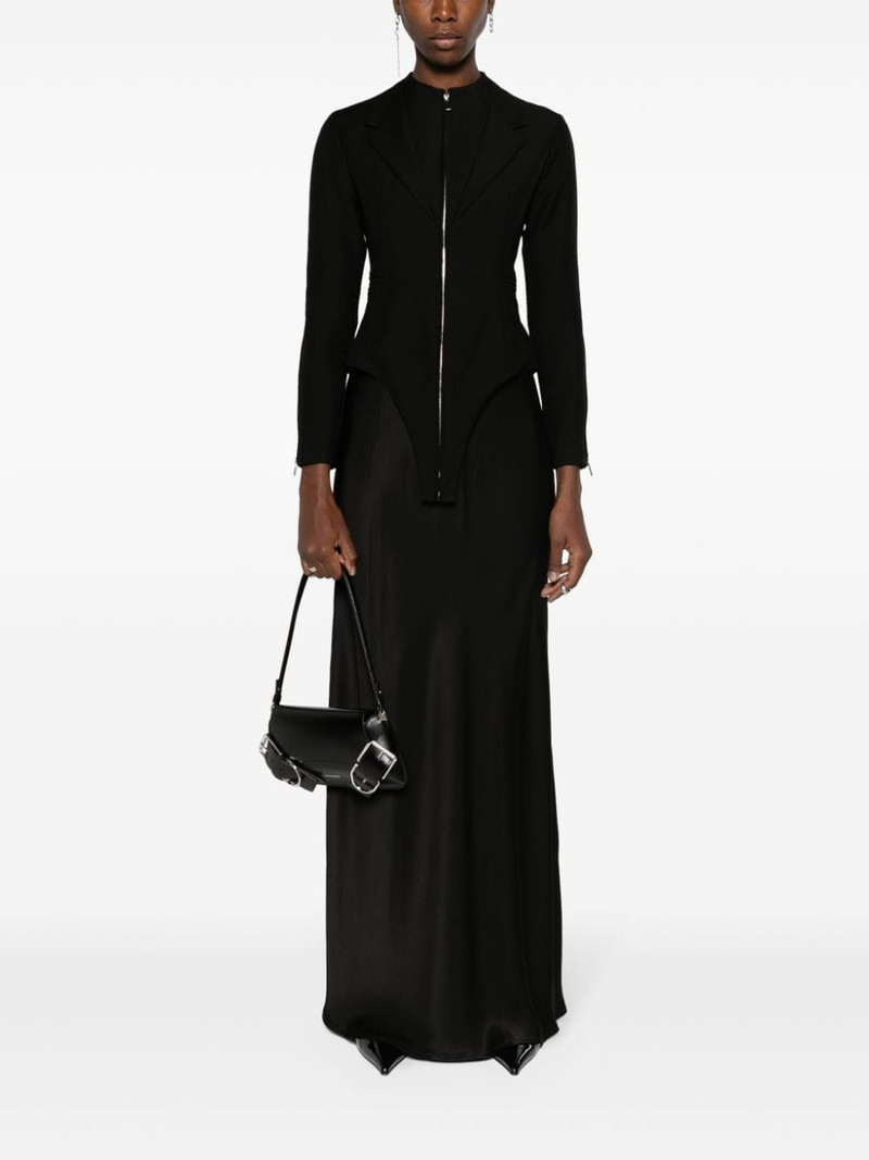 Noir Kei Ninomiya pintuck-detailing tailored bodysuit outlook