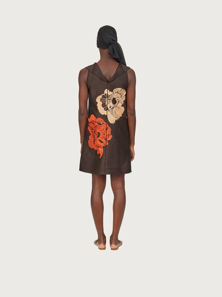 EMBROIDERED POPPY DRESS - 4