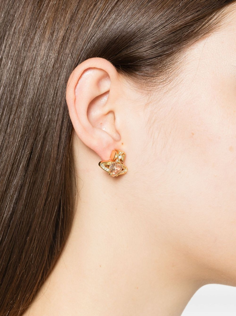 Vivienne Westwood heart orb earrings outlook