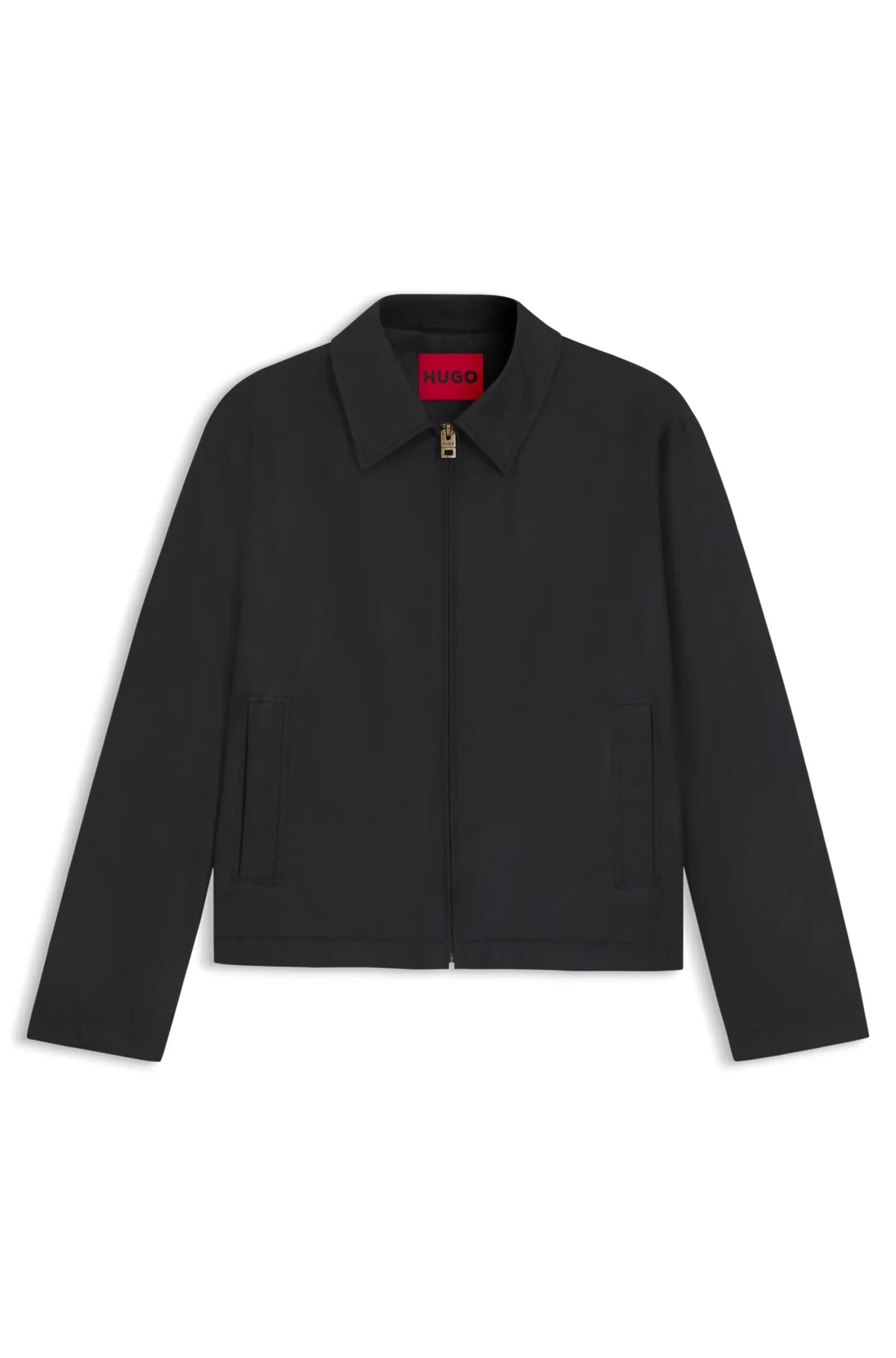 REGULAR-FIT JACKET IN STRETCH COTTON - 1