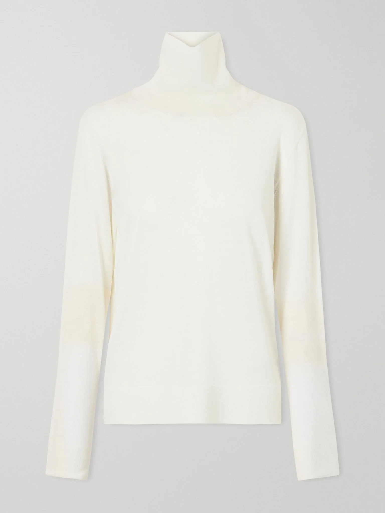 Wool and cashmere-blend turtleneck sweater Off-white - 1