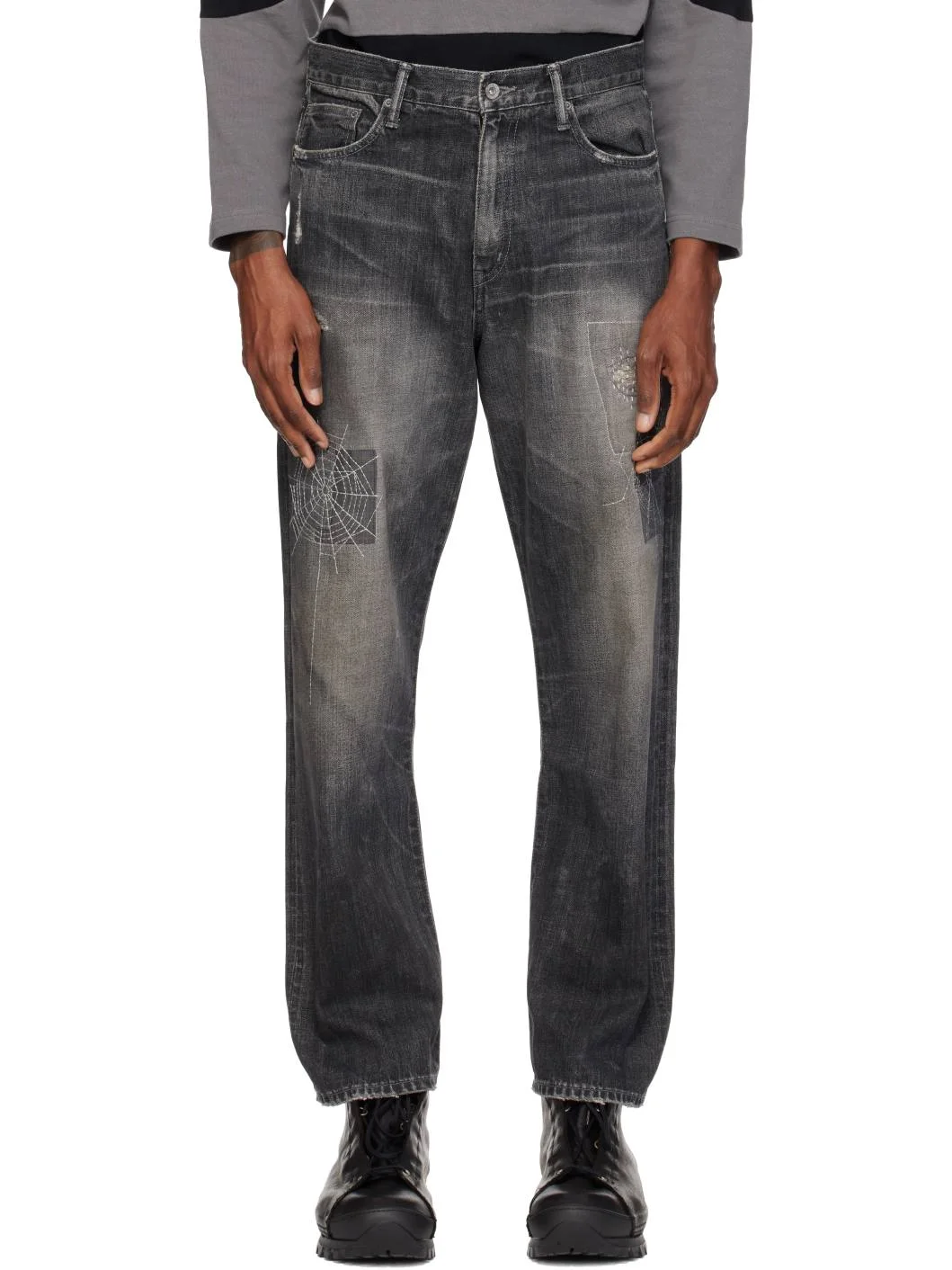 Gray DP Basic Indigo Jeans - 1