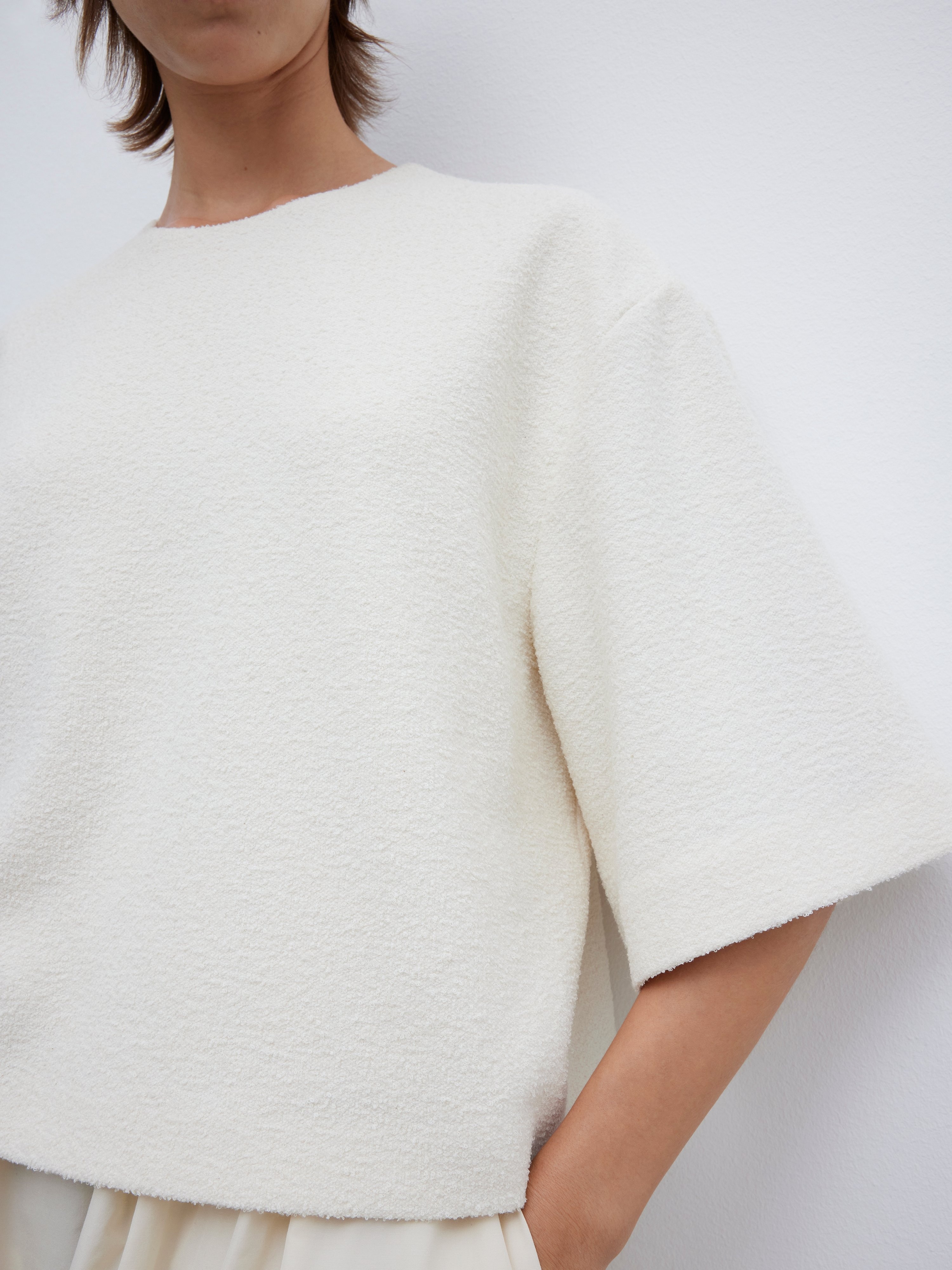 Woven bouclé t-shirt - 6