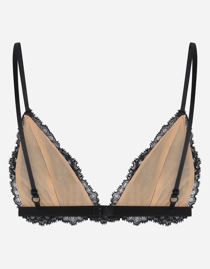 Chantilly lace triangle bra - 2