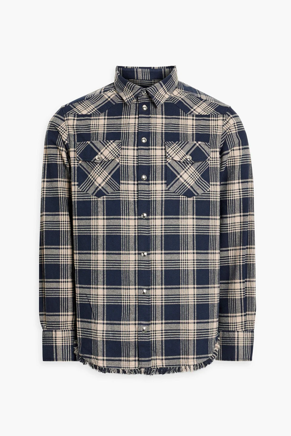 Msito checked cotton-blend twill shirt - 1