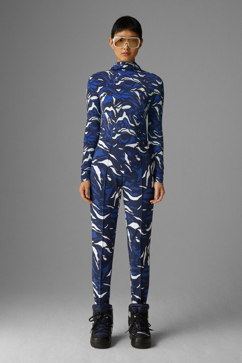 BOGNER Elaine Stirrup pants in Navy blue/White outlook