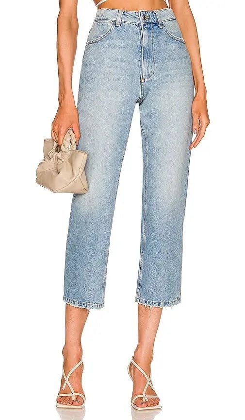VICTORIA CROPPED STRAIGHT LEG DENIM - 5