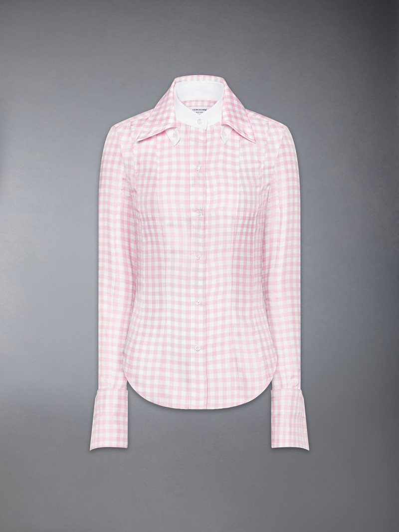 SILK TWILL GINGHAM SHIRT 1