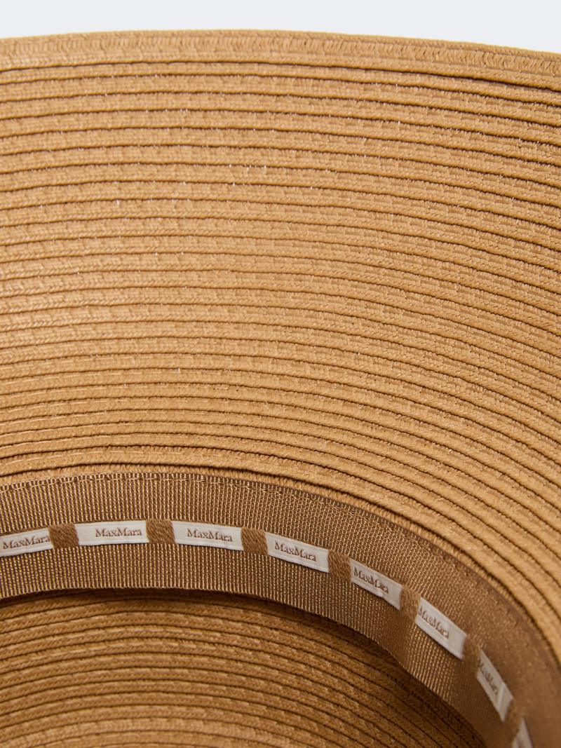 LEGENDA Paper yarn lampshade hat - BEIGE 4