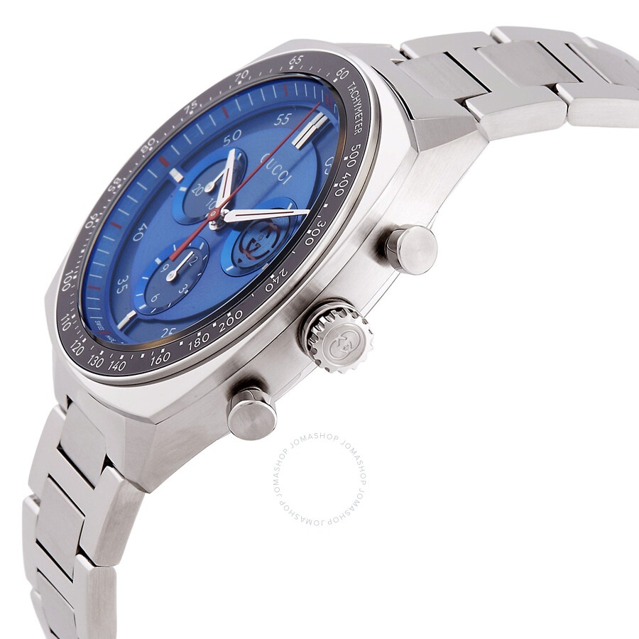 Gucci Interlocking G Chronograph Quartz Blue Dial Men's Watch YA142317 - 2