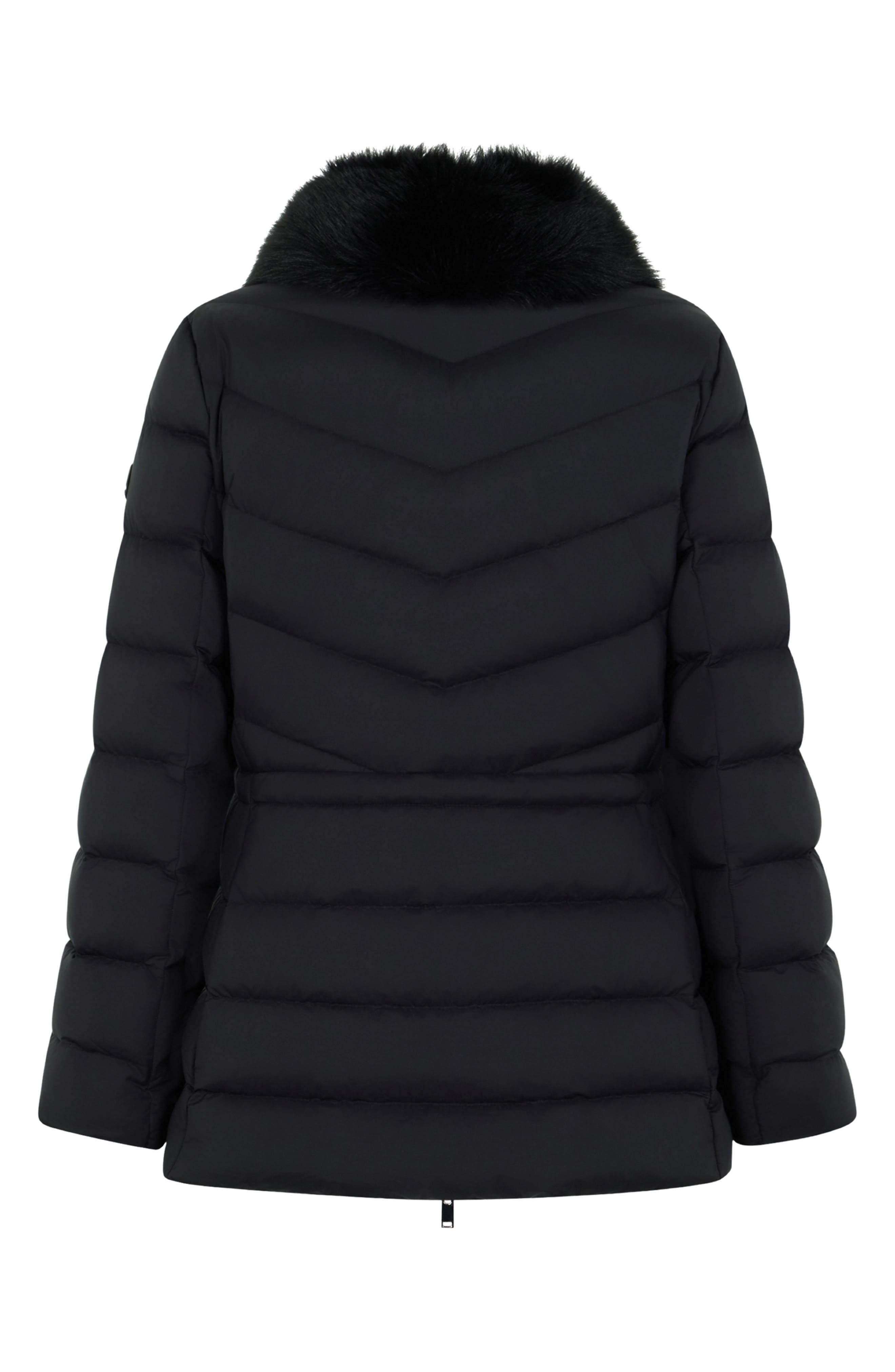 Moose Knuckles Belle Cote Genuine Shearling Collar Water Repellent 800 Fill Power Down Puffer Jacket - 6
