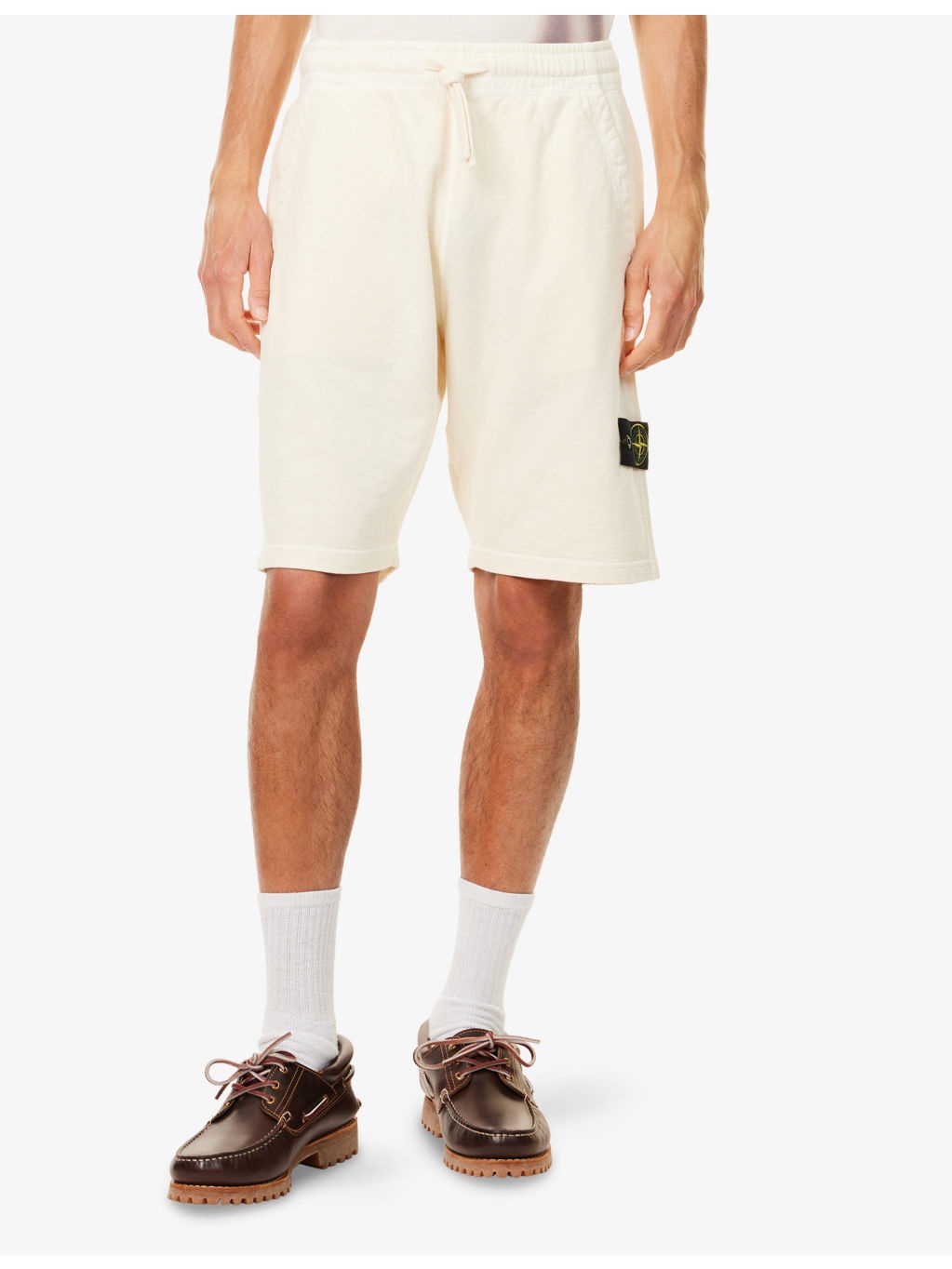 Logo-Patch Relaxed-Fit Cotton-Jersey Shorts - 3