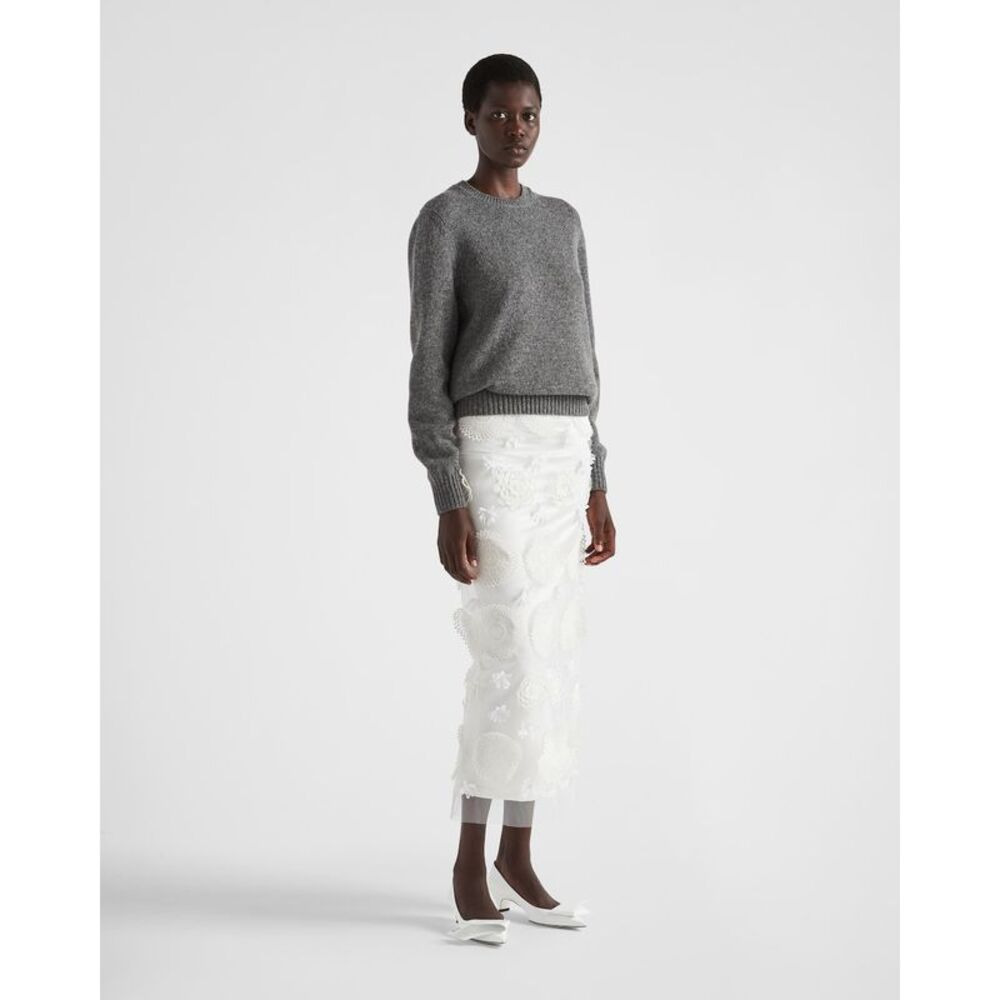 Prada Men Wool And Cashmere Crew-Neck Sweater - 5
