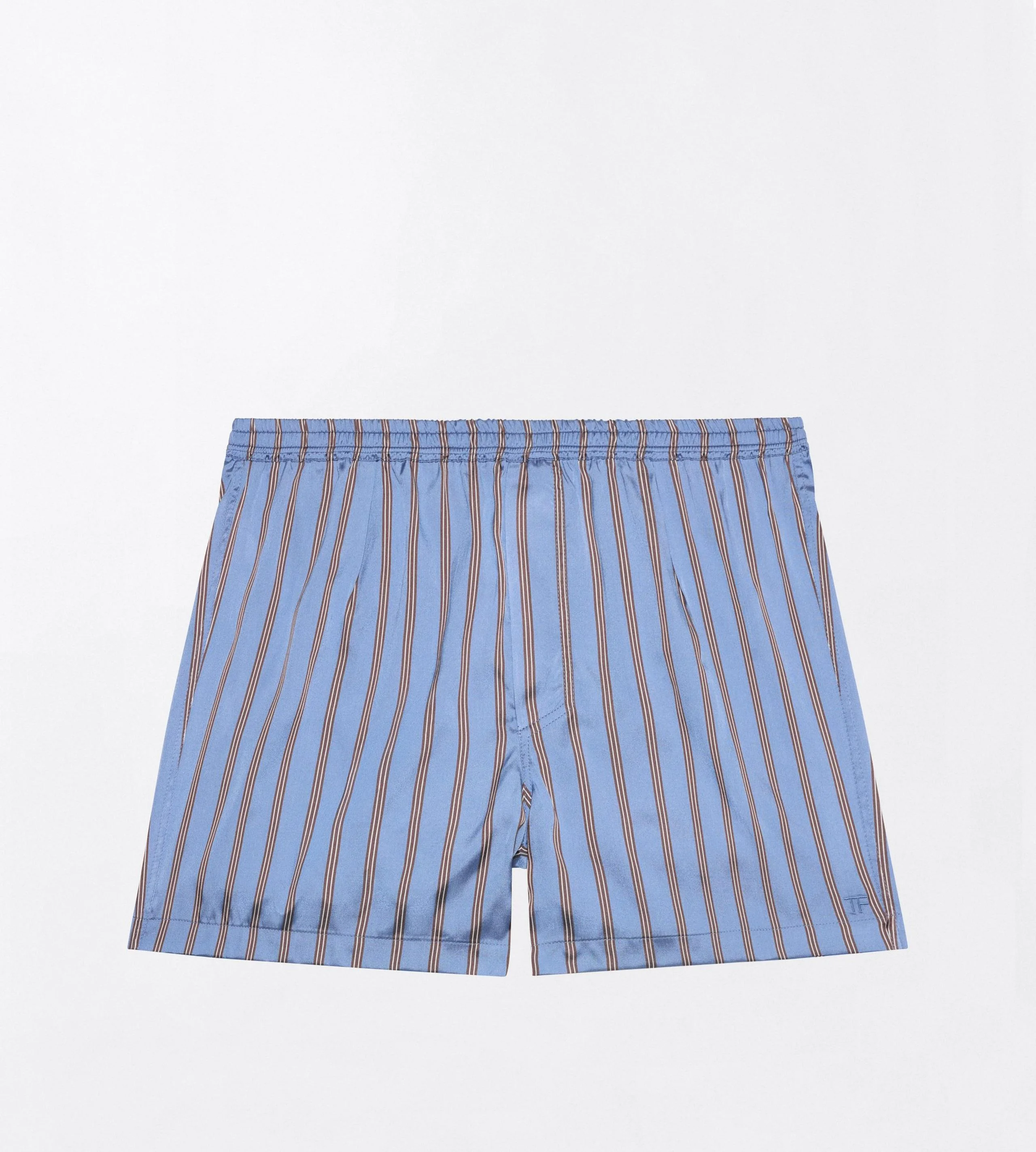 STRIPE SILK BOXER - 1