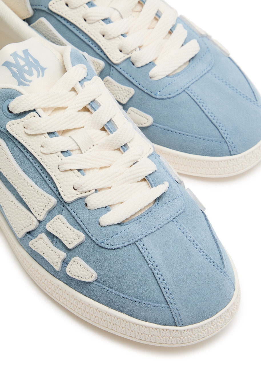 Amiri Pacific Bones Appliquéd Suede Sneakers - 3