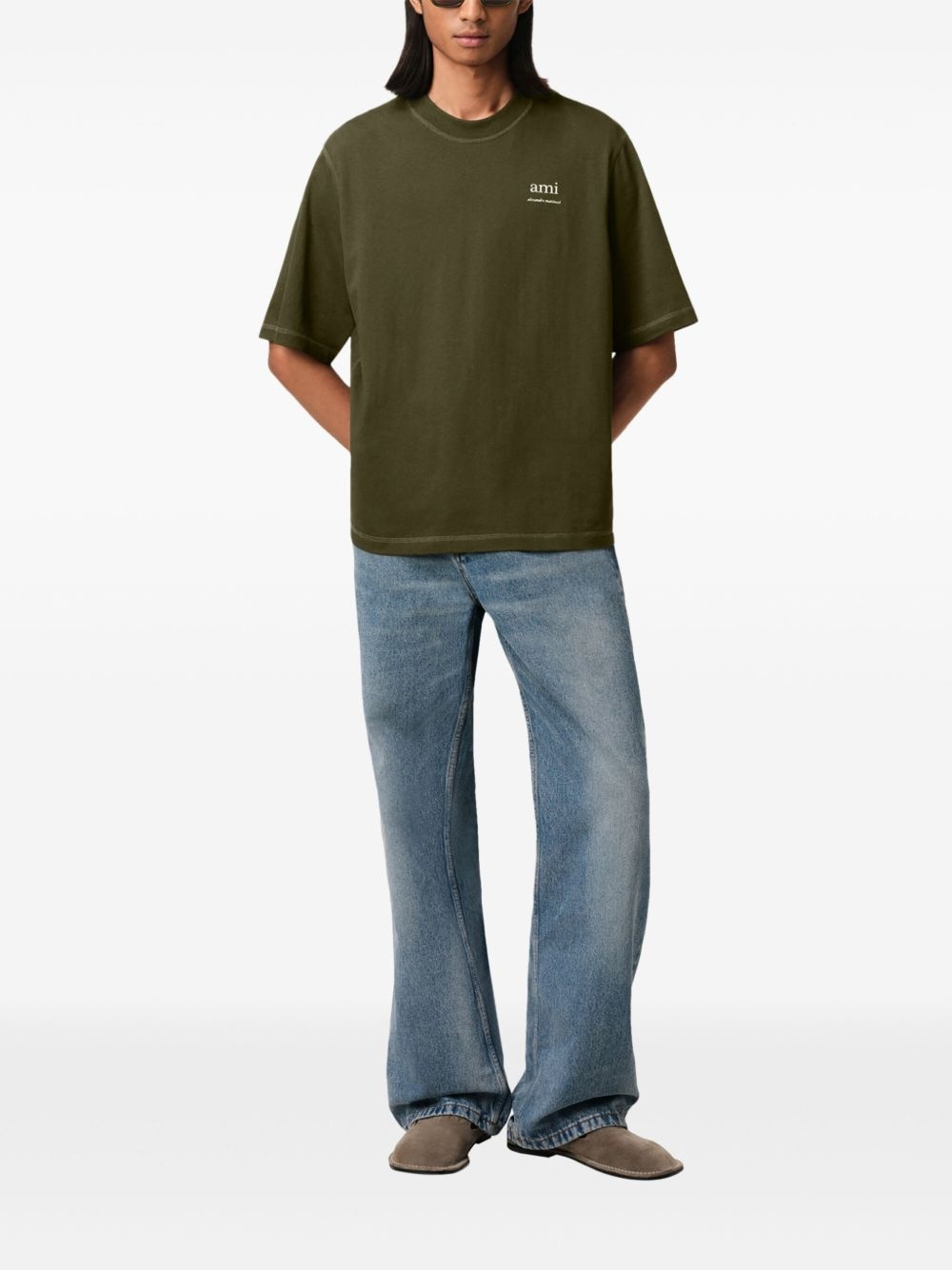 logo-embroidered T-shirt - 2