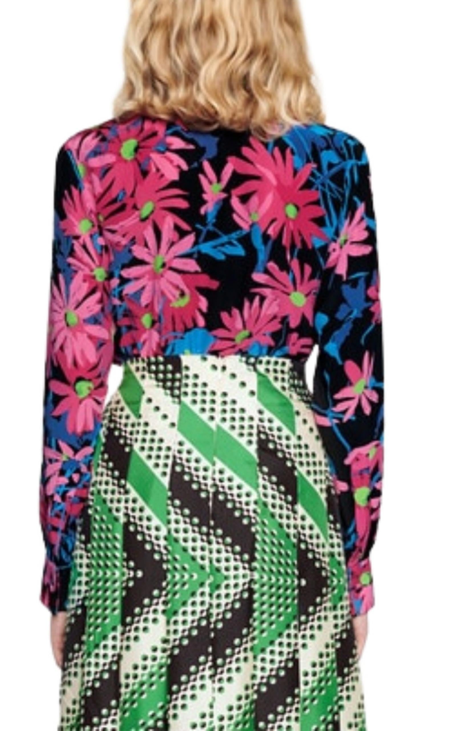 x Ken Scott Floral Print Silk Shirt - 4