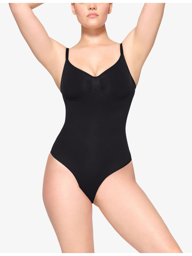 SKIMS Sculpt ruched stretch-woven body outlook