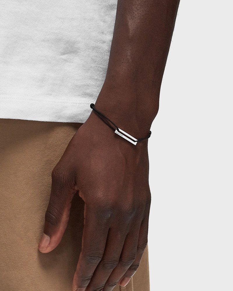 le gramme 1.7g-polished sterling silver-black cord-bracelet outlook